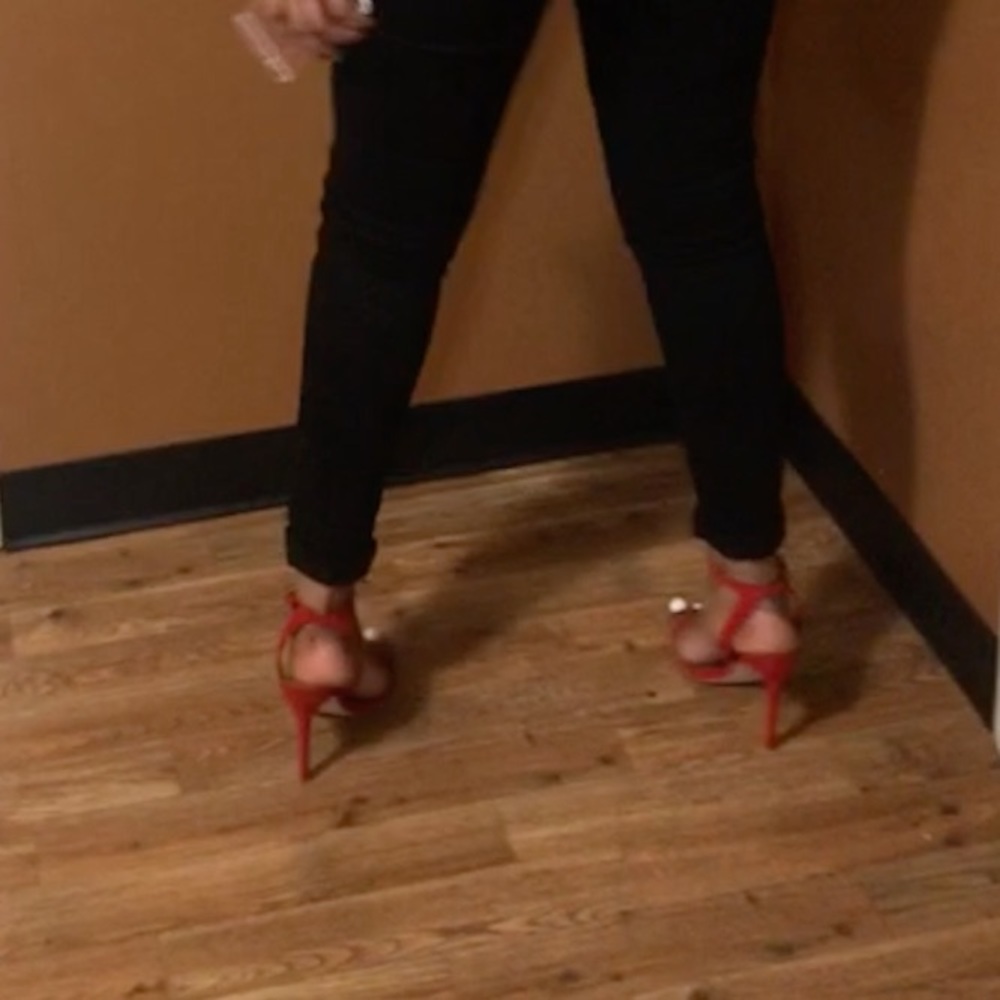 Red Steve Madden heels